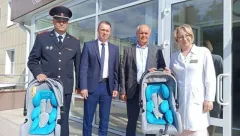 Три семьи из Марий Эл получили автокресла при выписке из роддома