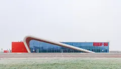 Фасад аэропорта Йошкар-Олы украсили традиционными марийскими орнаментами