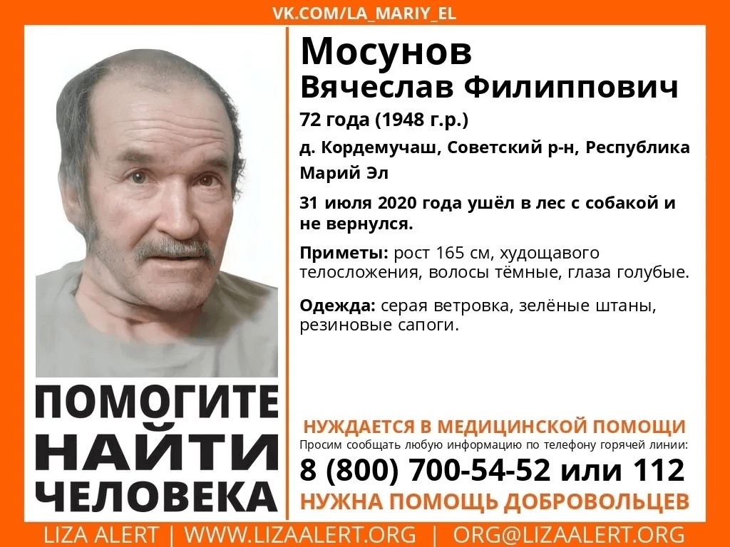Поиски 6 жителей Марий Эл продолжаются волонтерами-поисковиками «ЛизаАлерт»