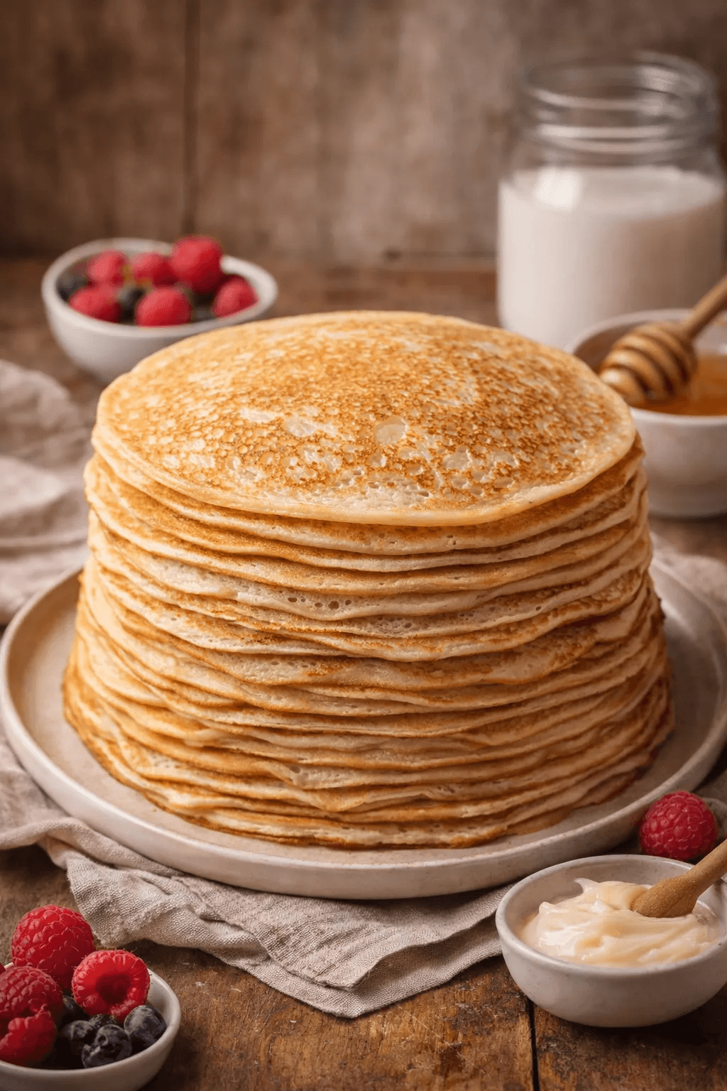 Блины на воде и кипятке — тонкие, эластичные, с дырочками и без молока- такие получаются даже у новичков