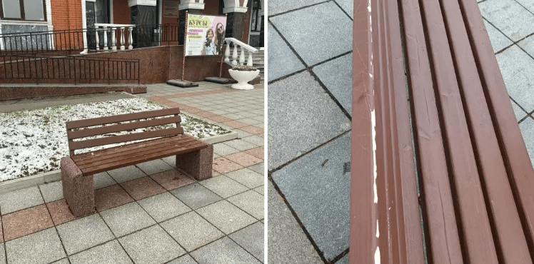 Новые скамейки в Йошкар-Оле испортили через неделю после установки