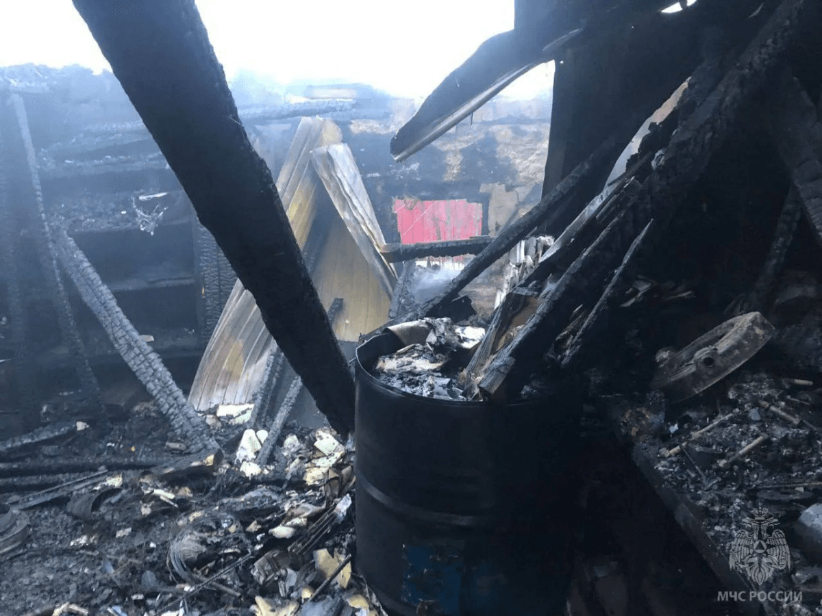 Огонь уничтожил частное хозяйство в селе Моркиялы