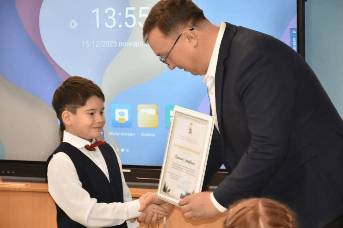 Первоклассник из Йошкар-Олы получил благодарность Минприроды Марий Эл