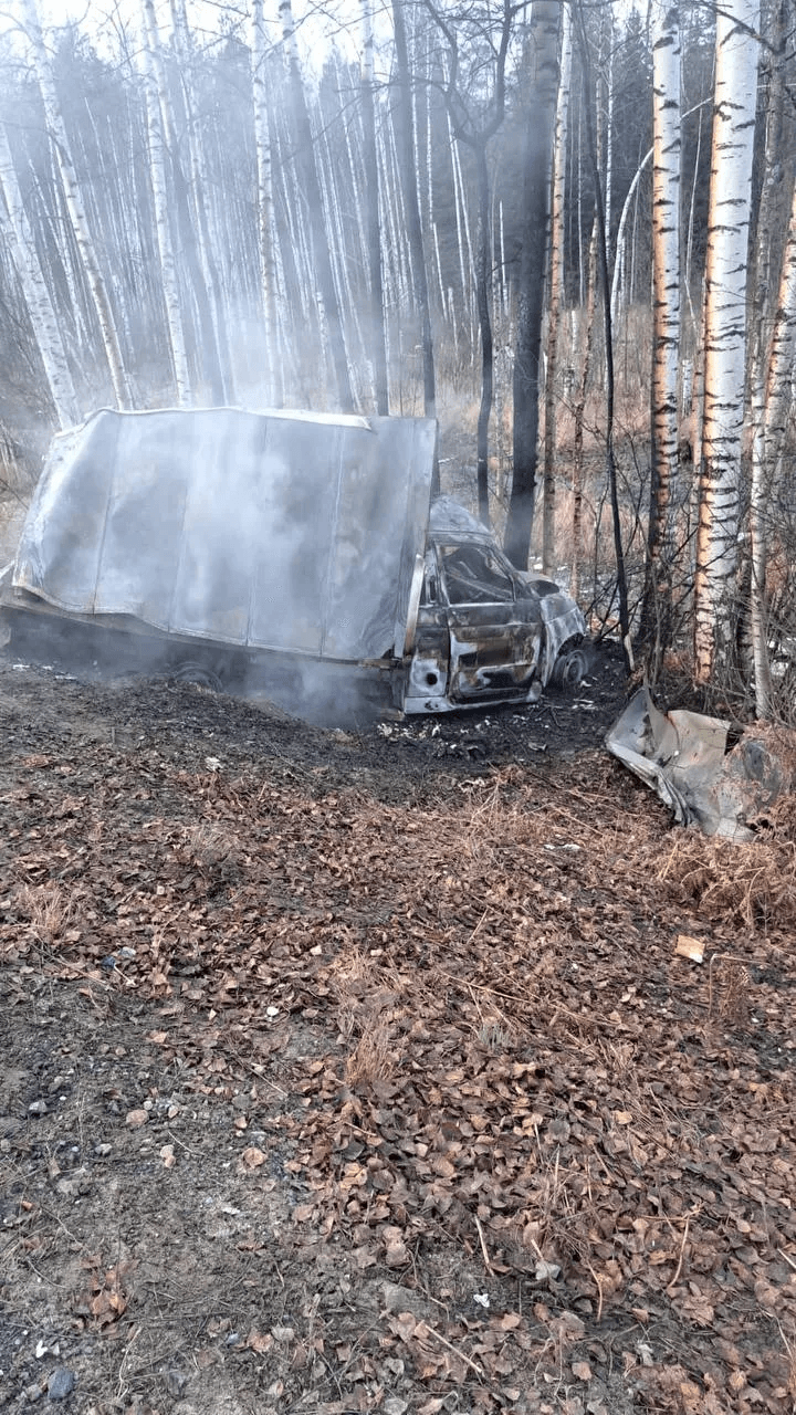 ДТП в Звениговском районе: УАЗ врезался в дерево и загорелся, водитель в больнице