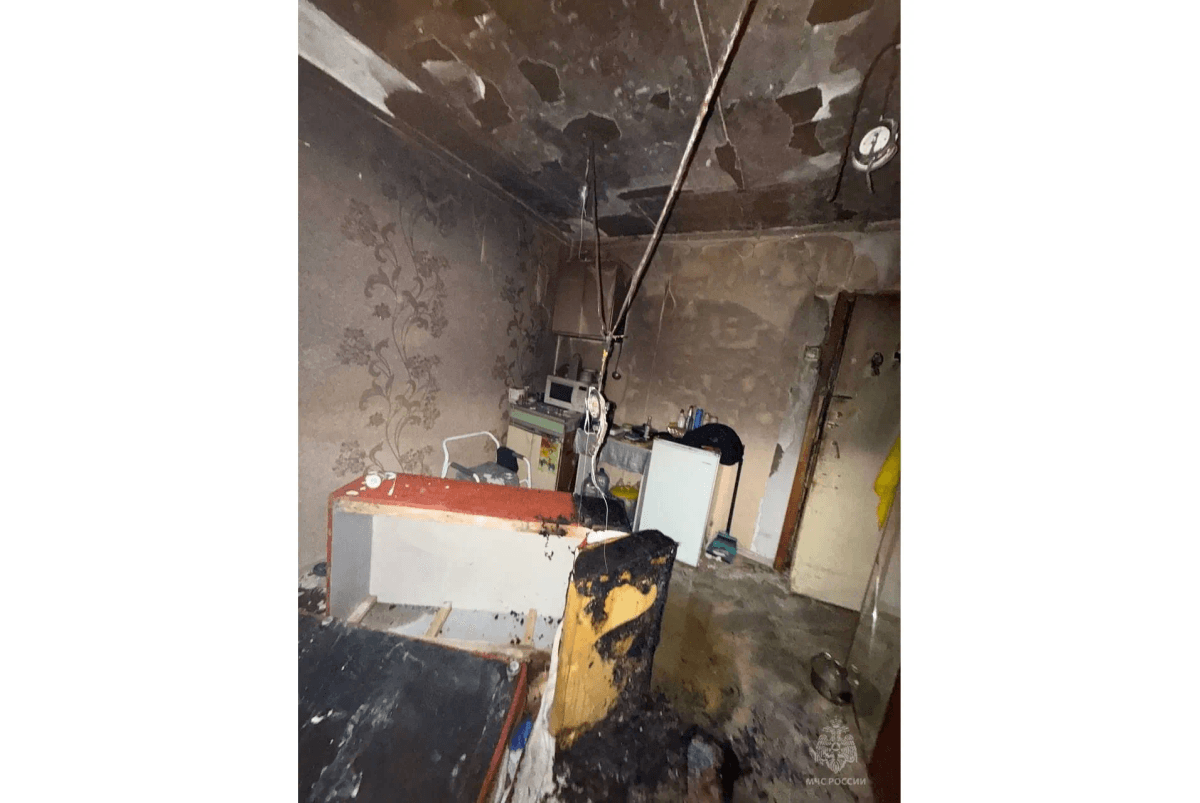 В Йошкар-Оле мужчина получил ожог при пожаре в квартире на улице Карла Либкнехта