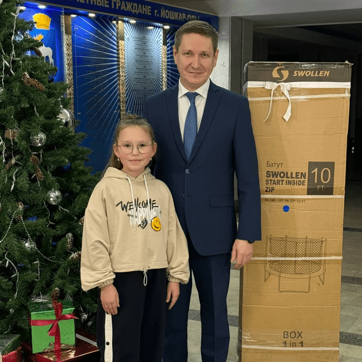 Врио главы Йошкар-Олы Антон Трудинов исполнил новогоднюю мечту Карины