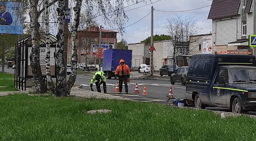 Пешеходный переход у 30-й школы в Йошкар-Оле стал безопаснее после ремонта
