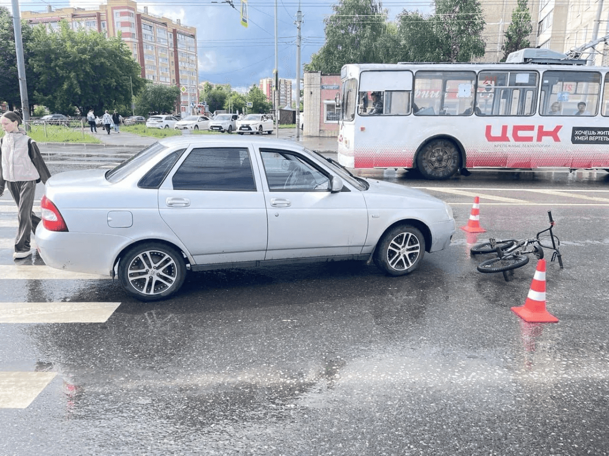 В Йошкар-Оле водитель сбил 12-летнего велосипедиста