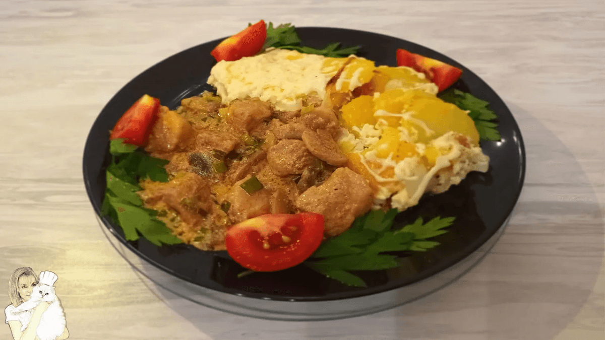 Нежнейшая свинина с грибами в сливочном соусе: пошаговый рецепт