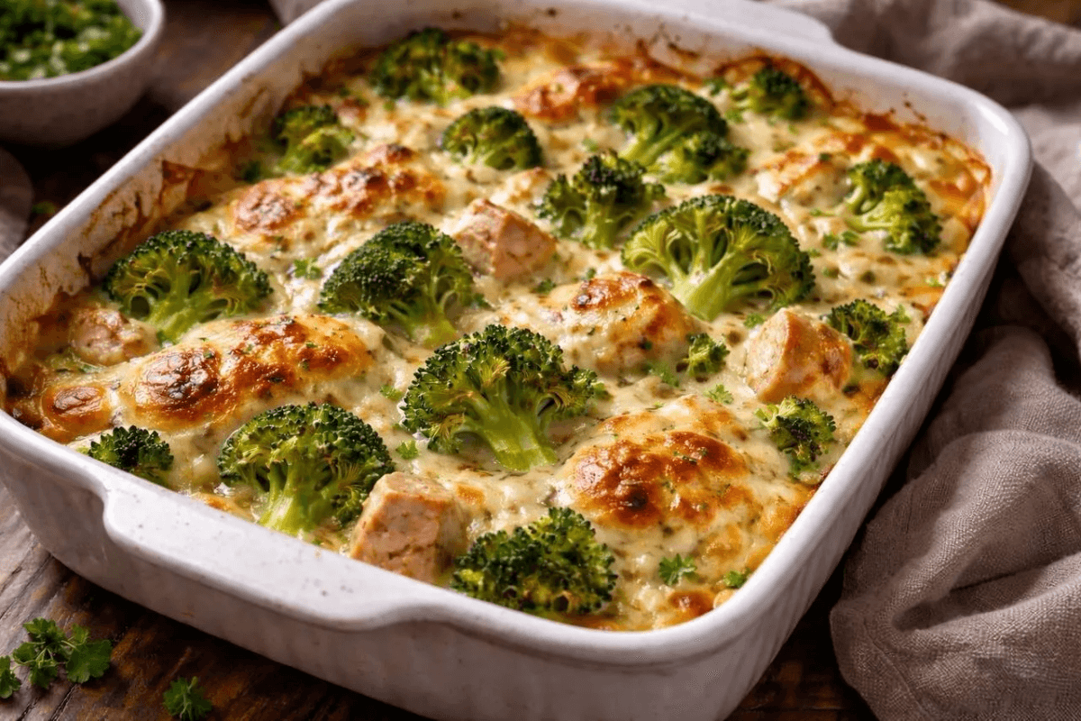 Эту запеканку едят без уговоров: курица, брокколи и сыр