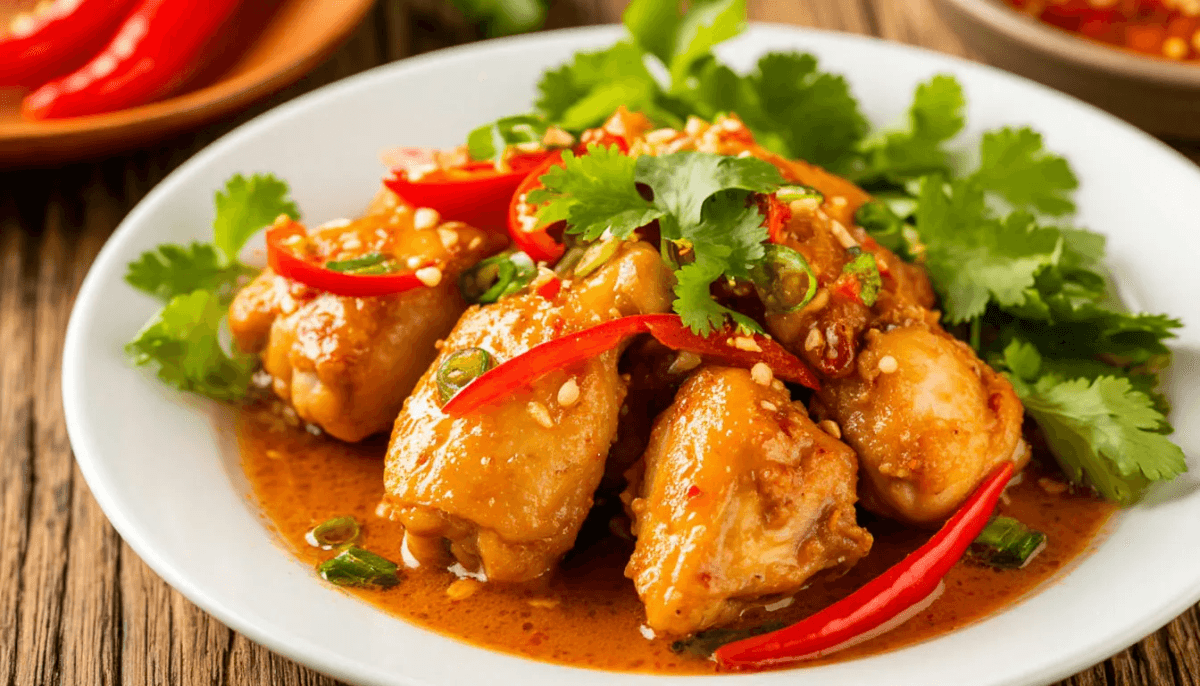 Самый шикарный рецепт из курицы, который я пробовал. Курица по-тайски, невероятно сочная и нежная, тает во рту