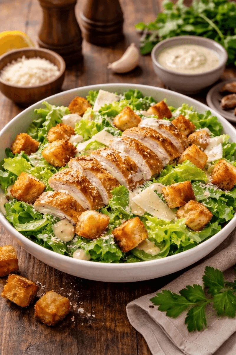 Почему салат Цезарь с курицей дома получается скучным, и что на самом деле даёт ему вкус