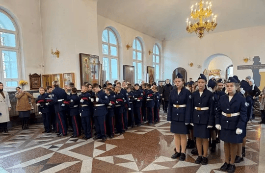 В Йошкар-Оле впервые состоялось посвящение кадетов в казачата