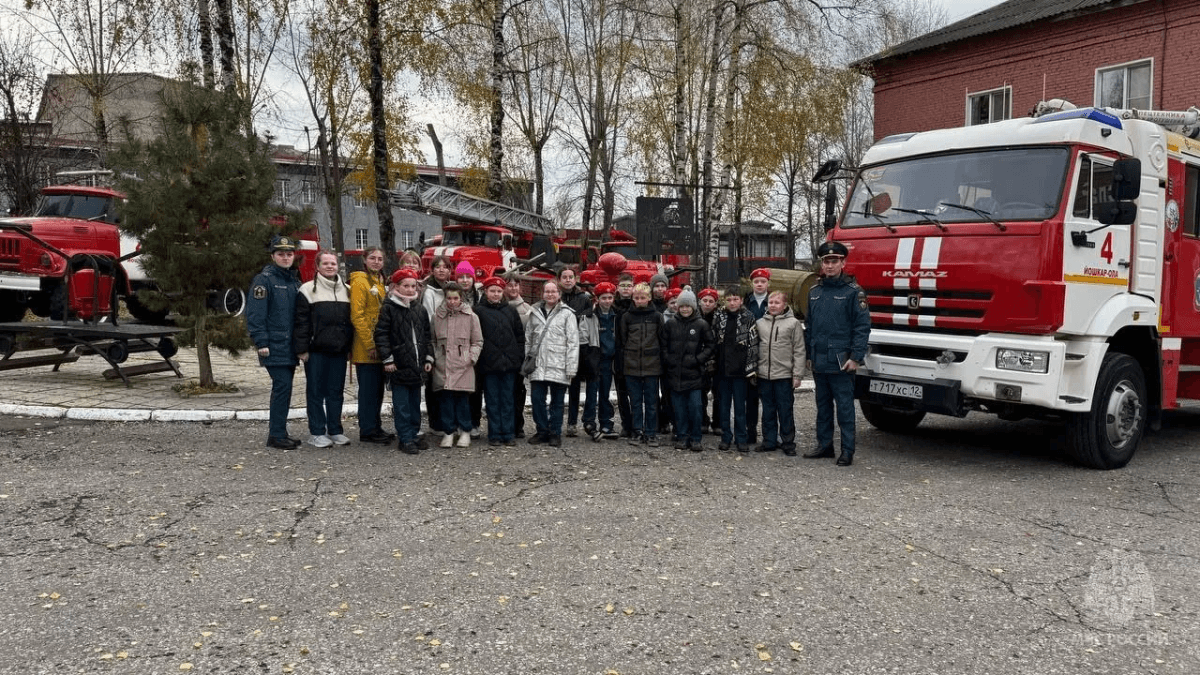 Кадеты из Килемар посетили музей МЧС в Йошкар-Оле
