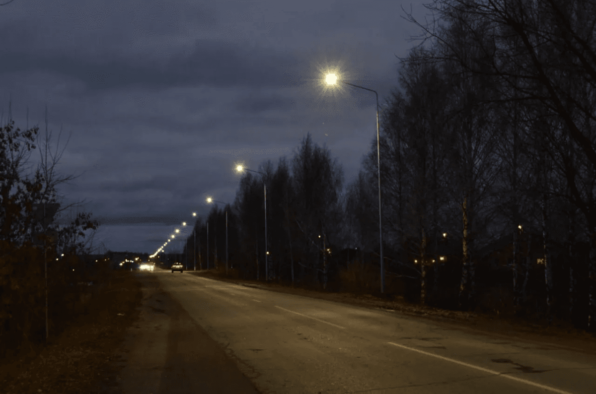 В Марий Эл освещён 1,3 км подъездных путей к посёлку Новый 