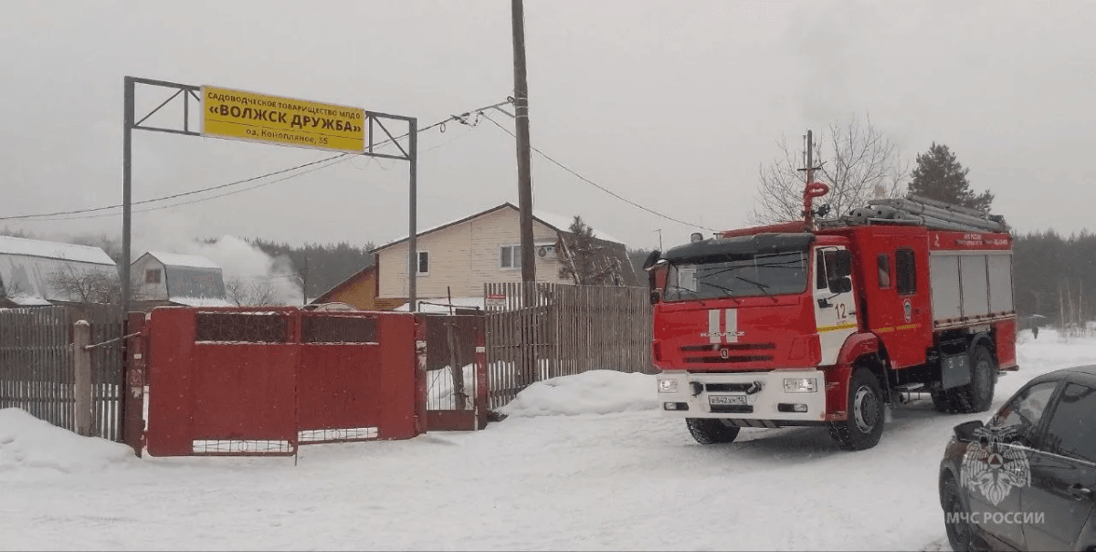 Пожар в садовом домике, где погиб житель Марий Эл, заметили через 8 часов