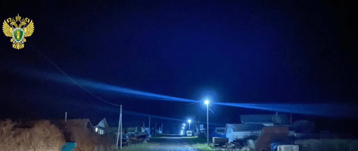 По требованию прокуратуры в селе Кожважи налажено уличное освещение