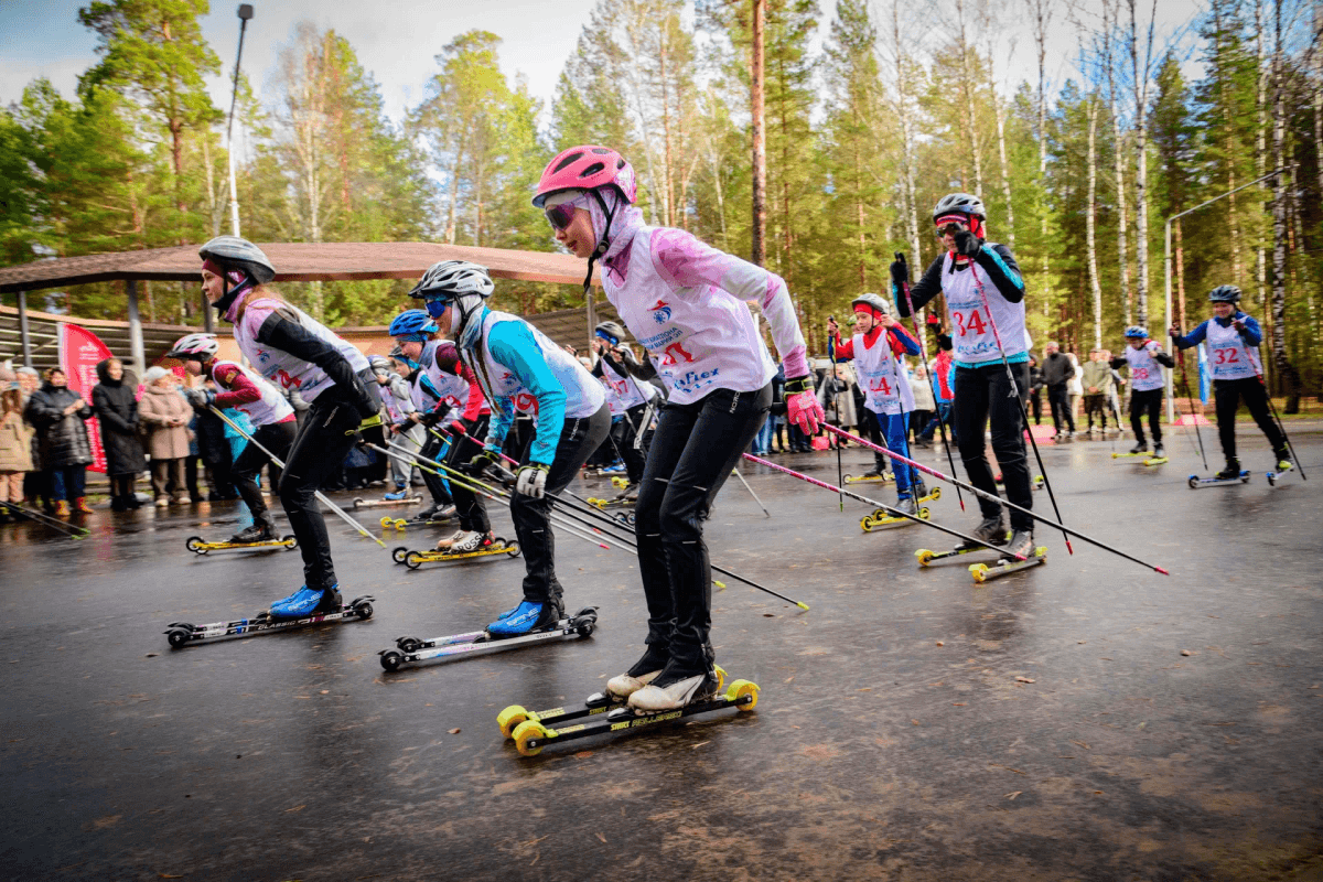 В Звенигове прошла первая гонка на новой лыжероллерной трассе