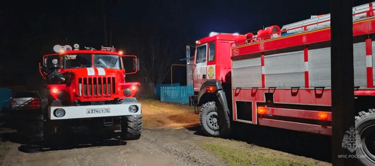 Из-за неисправной дымовой трубы в Новоторъяльском районе произошел пожар