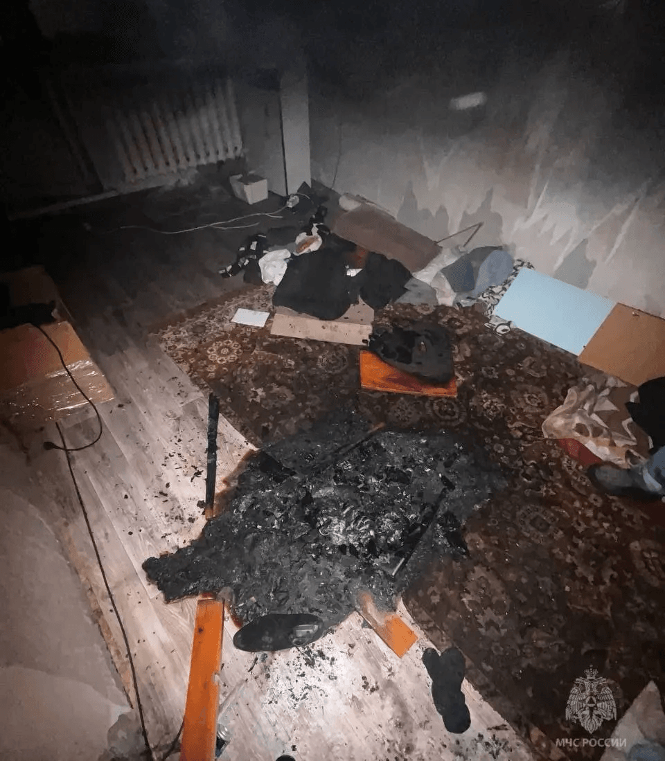 Житель Марий Эл устроил пожар в квартире, пытаясь развести костер
