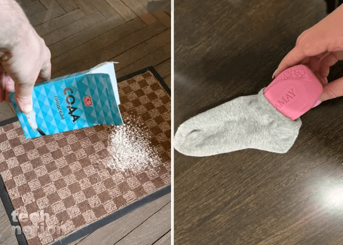 Соду насыпаем на коврик в прихожей, а мыло кладем в носок: 10 секретов уборки от хитрых клинеров