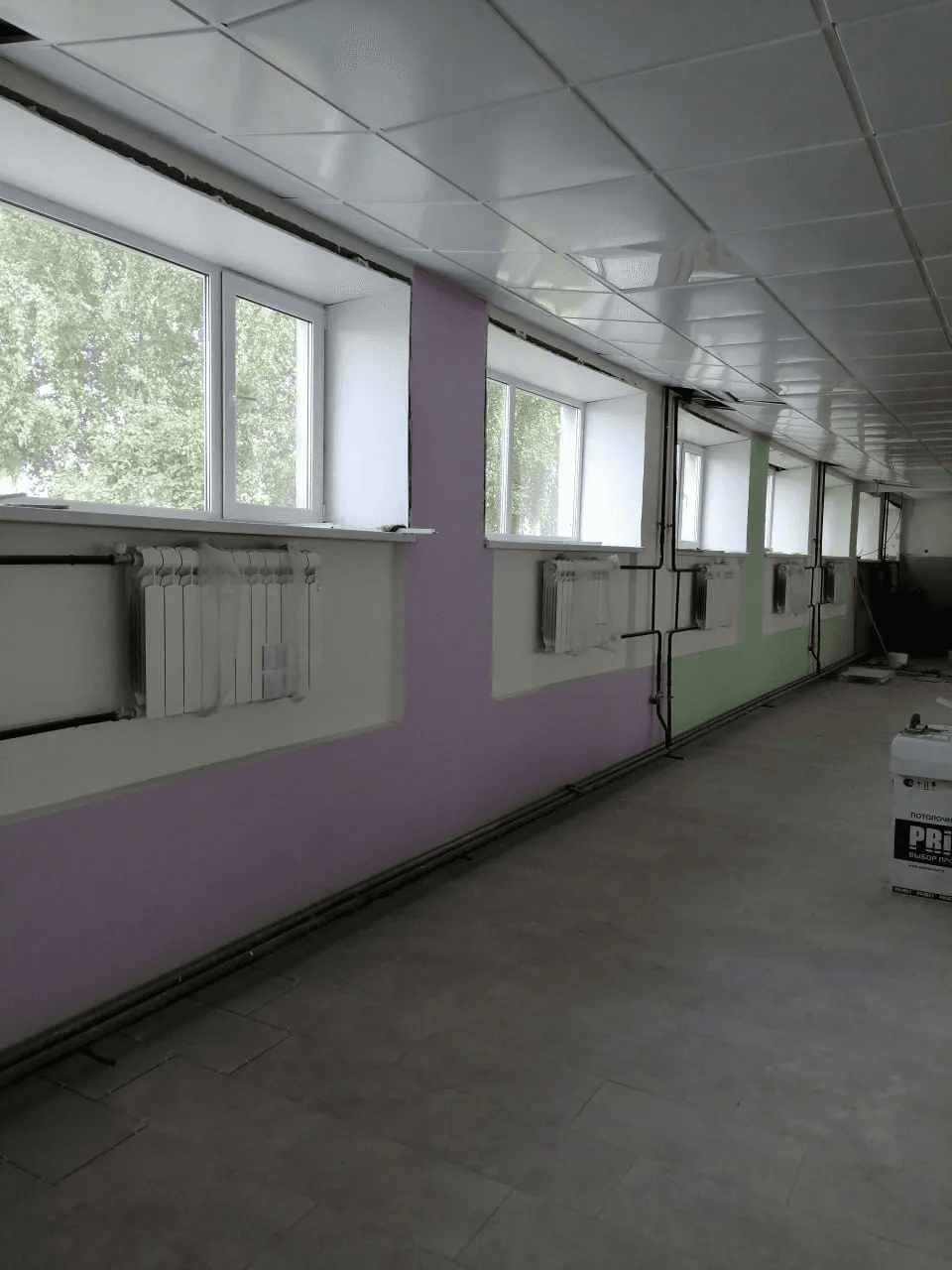 На 90 процентов выполнен ремонт Волжского городского лицея 