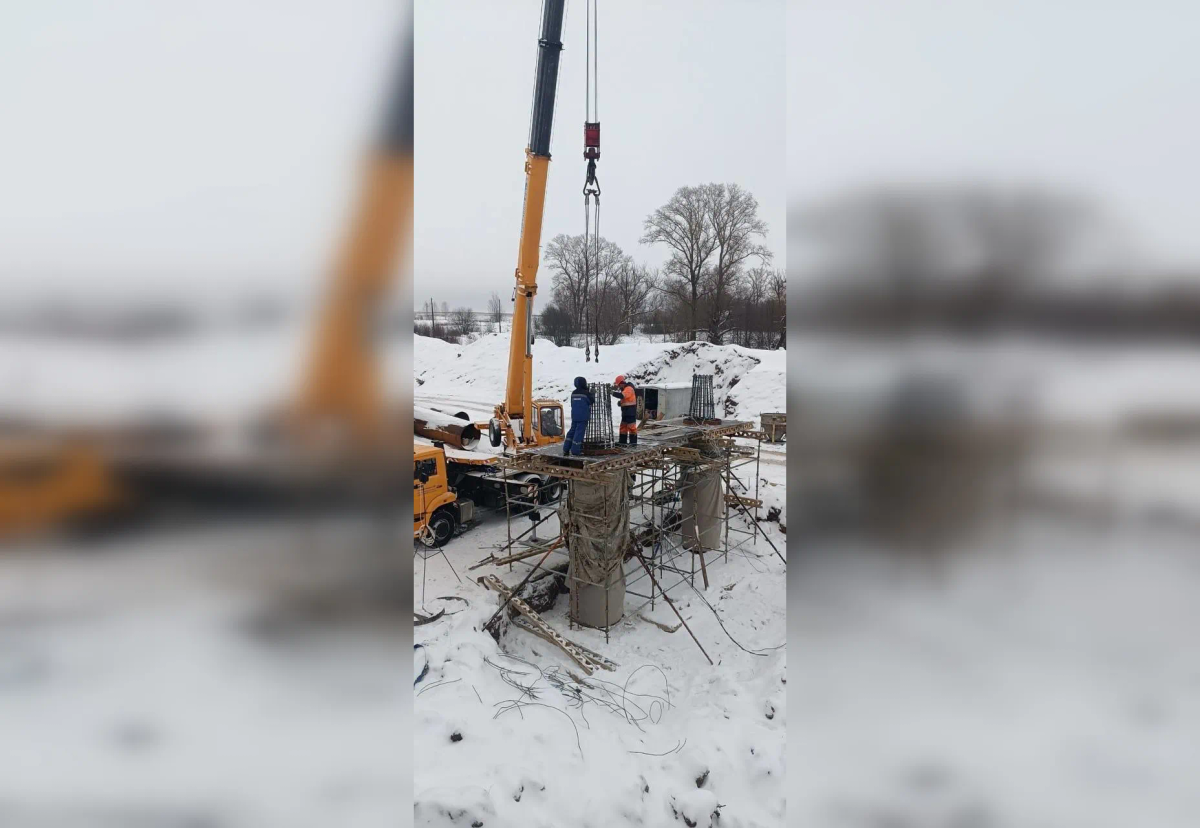 В Марий Эл заканчивается первый этап строительства моста через реку Арыпка