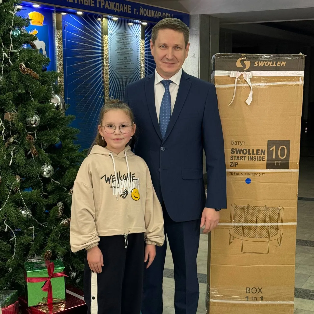 Врио главы Йошкар-Олы Антон Трудинов исполнил новогоднюю мечту Карины